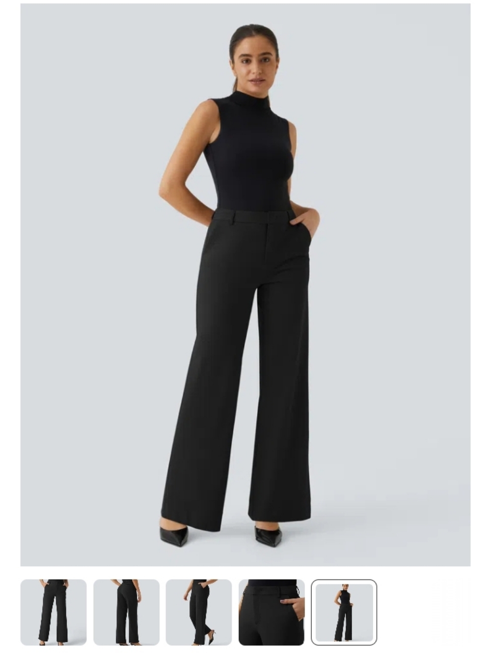 NWT Halara Mid Rise Work Pants